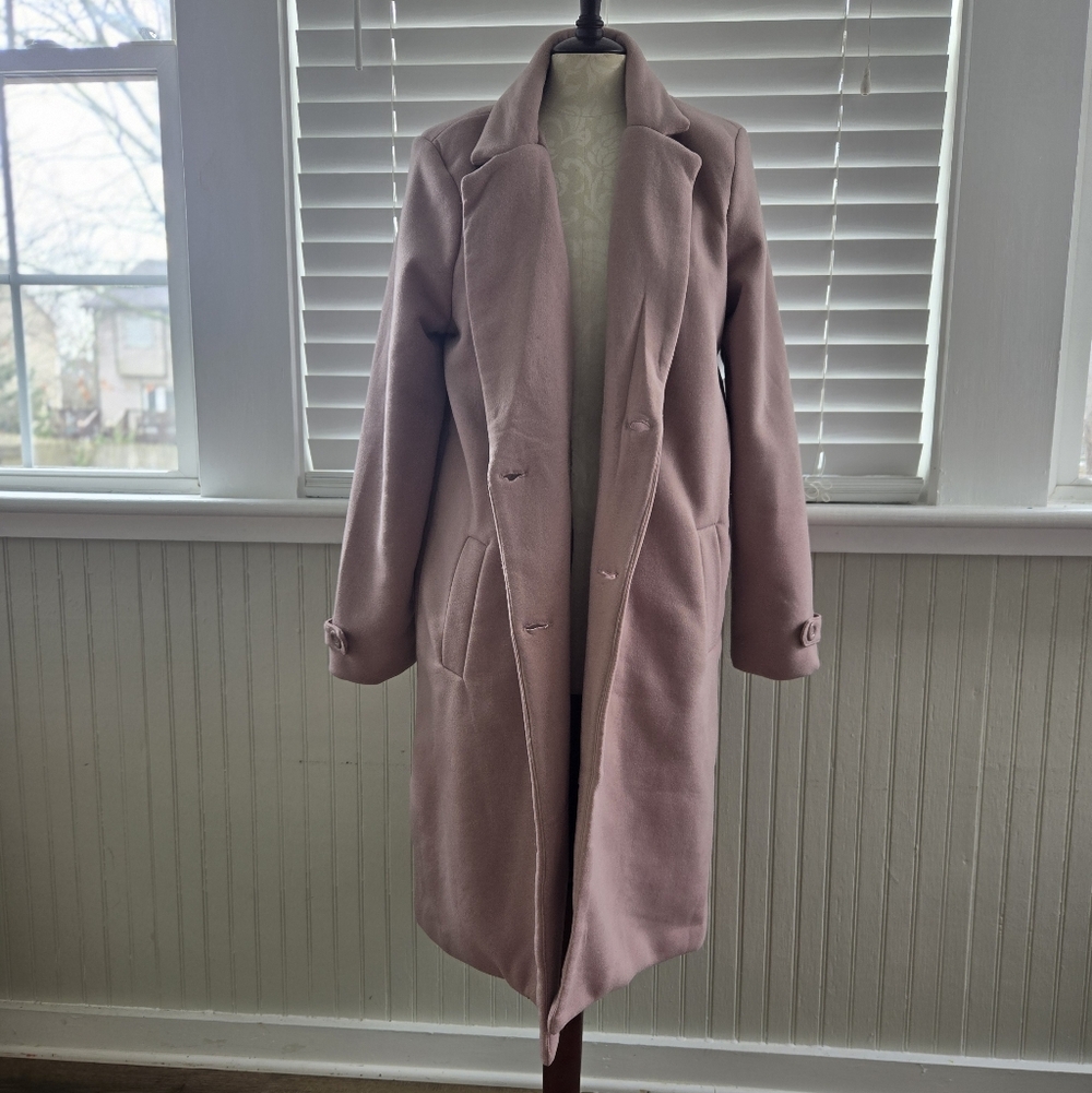 Chic Mauve Women's Trench Coat